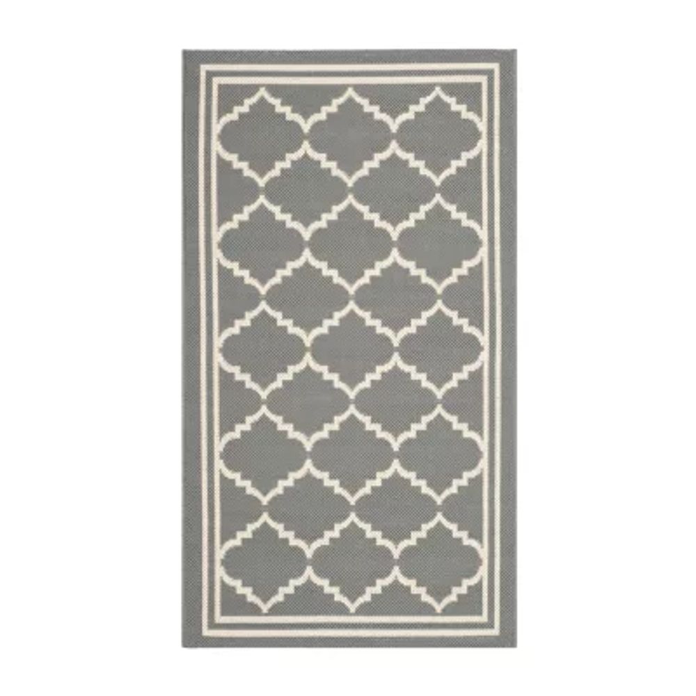 Safavieh Courtyard Collection Crispian Geometric Indoor/Outdoor Area Rug