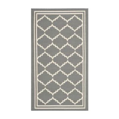 Safavieh Courtyard Collection Crispian Geometric Indoor/Outdoor Area Rug