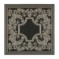 Safavieh Courtyard Collection Kestrel Oriental Indoor/Outdoor Square Area Rug