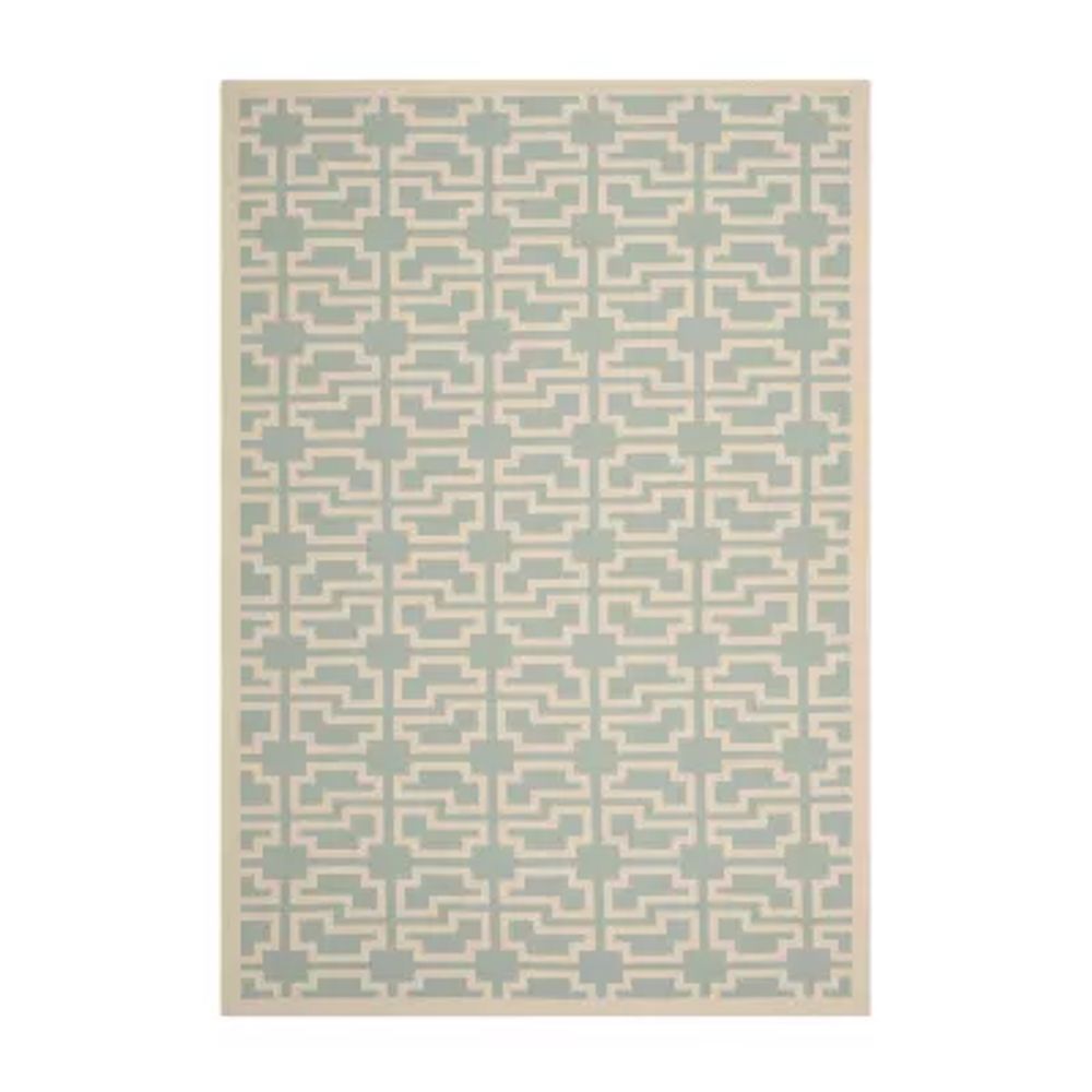 Safavieh Courtyard Collection Eddie Geometric Indoor/Outdoor Area Rug