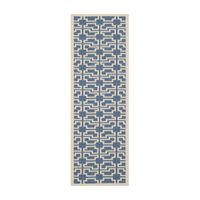 Safavieh Courtyard Collection Eddie Geometric Indoor/Outdoor Runner Rug