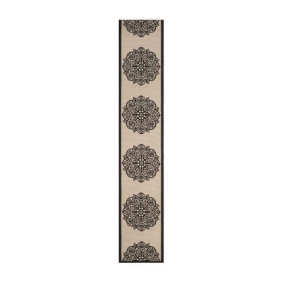 Safavieh Courtyard Collection Kimberly Oriental Indoor/Outdoor Runner Rug