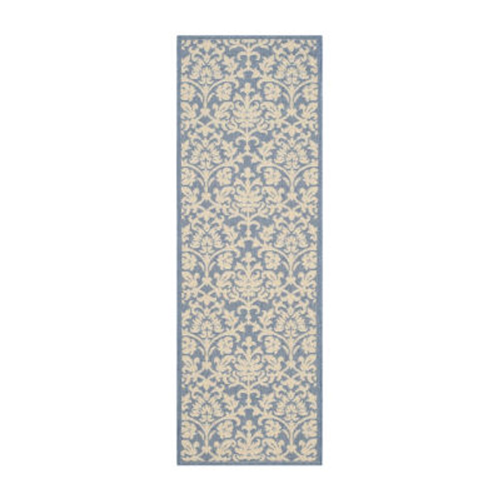 Safavieh Courtyard Collection Lyla Floral Indoor/Outdoor Runner Rug