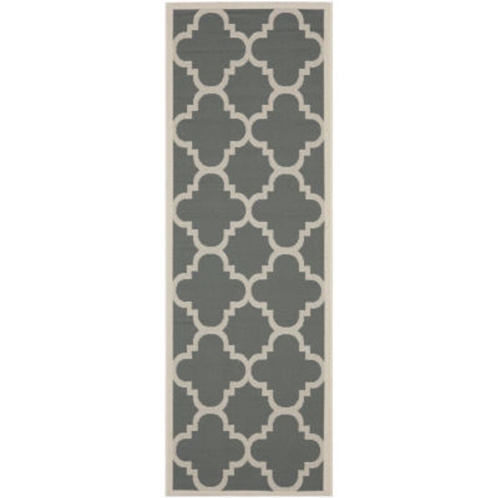 Safavieh Courtyard Collection Gina Geometric Indoor/Outdoor Runner Rug