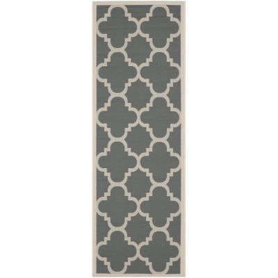 Safavieh Courtyard Collection Gina Geometric Indoor/Outdoor Runner Rug