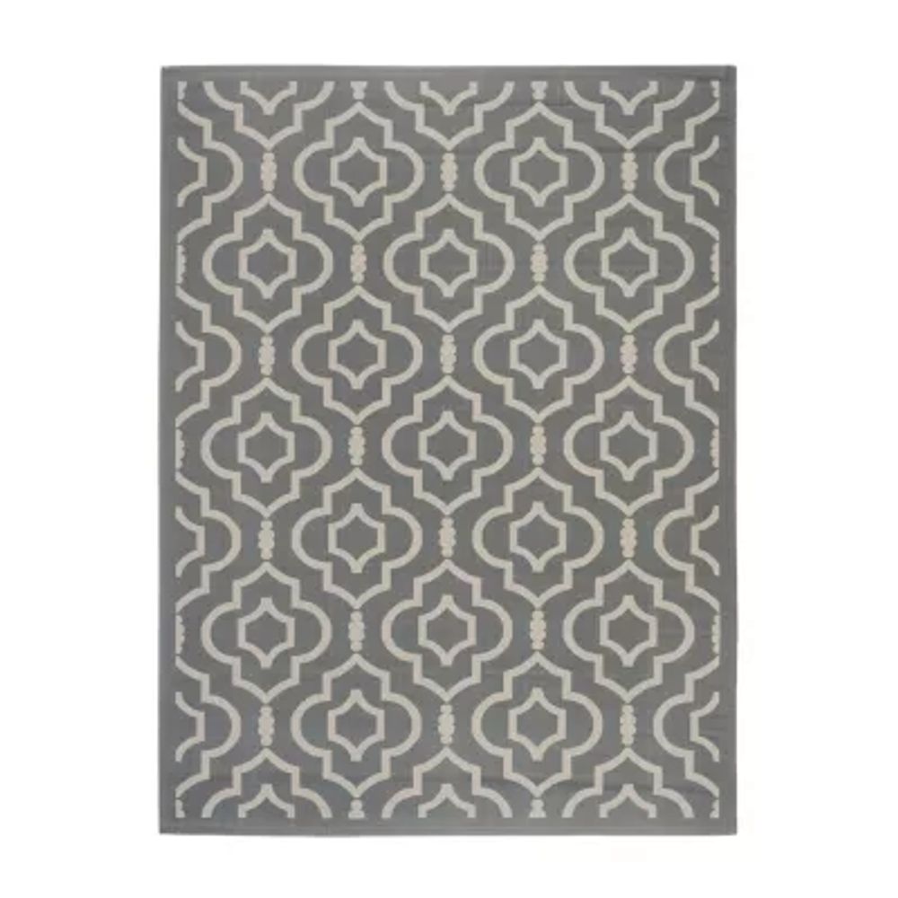 Safavieh Courtyard Collection Meryll Geometric Indoor/Outdoor Area Rug