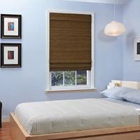 Natural Woven Bamboo Cordless Roman Shade