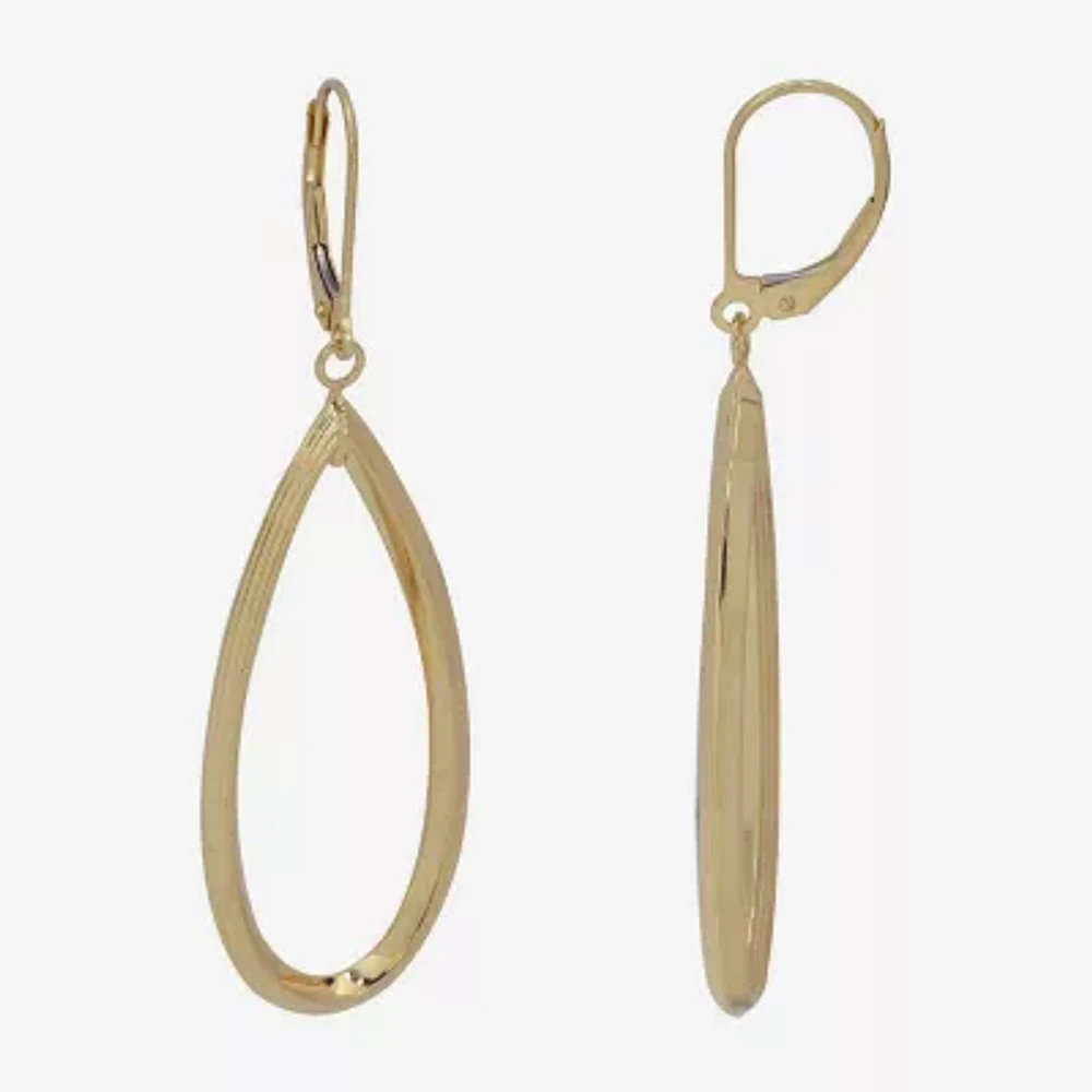 Made in Italy Womens 14K Gold Drop Earrings