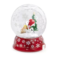 Roman "5.7""H Led Dome Snoopy Campfire" Christmas Tabletop Decor