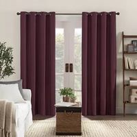 Eclipse Ambiance Texture Draft Stopper Grommet Top Energy Saving 100% Blackout Single Curtain Panel