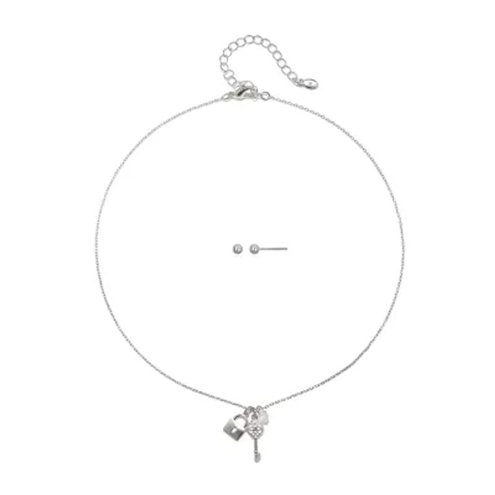 Bijoux Bar Delicates Womens Keys 2-pc. Jewelry Set