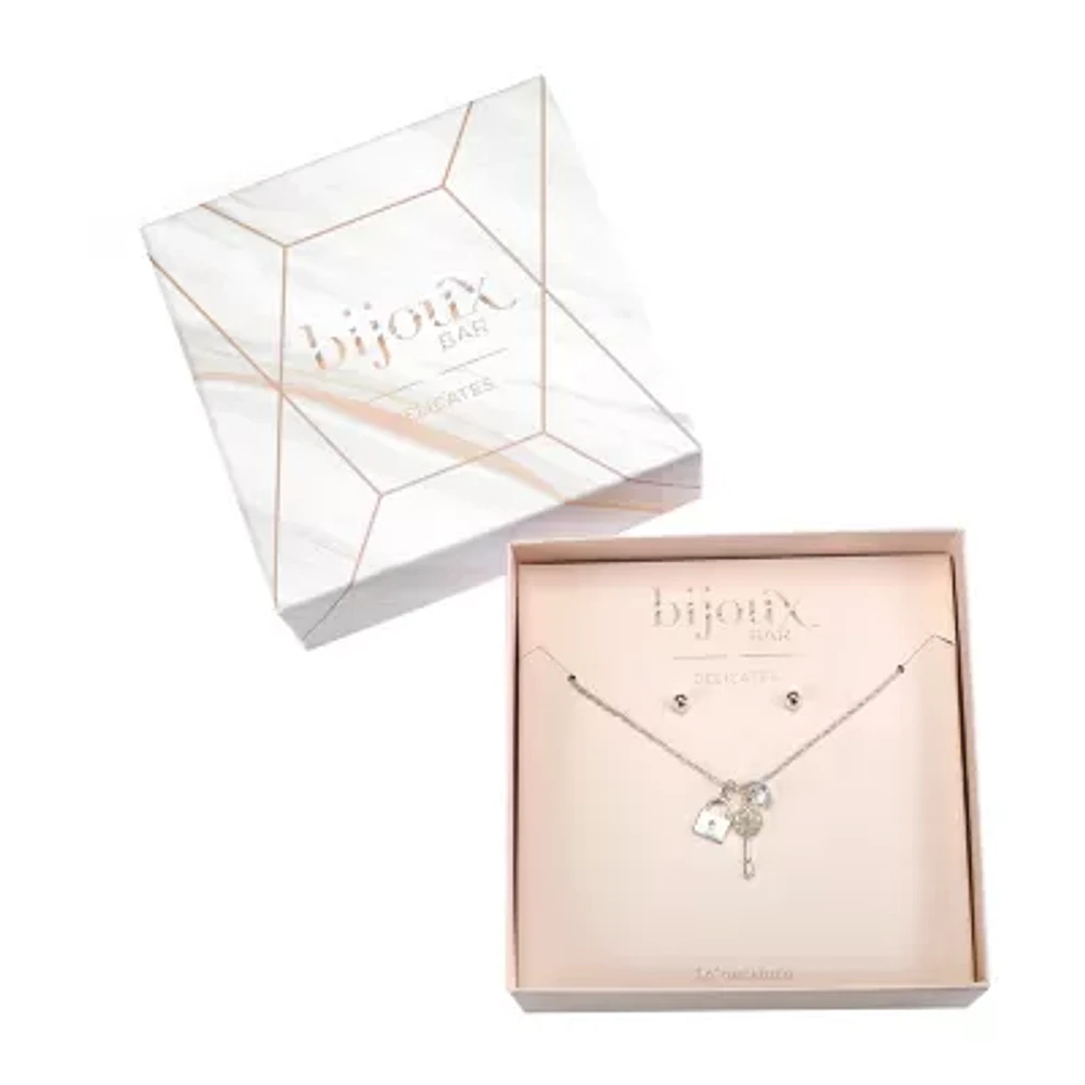 Bijoux Bar Delicates Womens Keys 2-pc. Jewelry Set