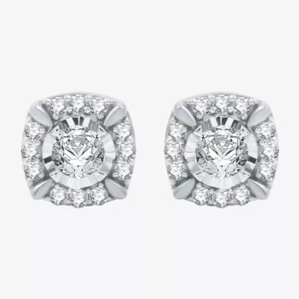 Ever Star (H-I / I1) 5/8 CT. T.W. Lab Grown White Diamond 10K Gold 8.3mm Stud Earrings