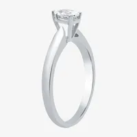 I Said Yes (H-I / Si2-I1) Womens 1/ CT. Lab Grown White Diamond Sterling Silver Pear Solitaire Engagement Ring
