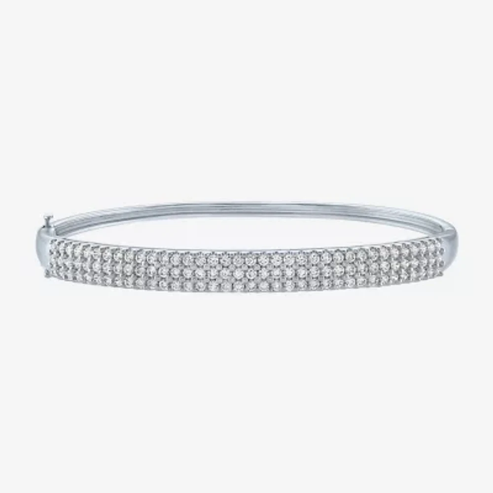 Diamond Addiction (G-H / Si2-I1) Womens /2 CT. T.W. Lab Grown White Diamond 10K Gold Bangle Bracelet