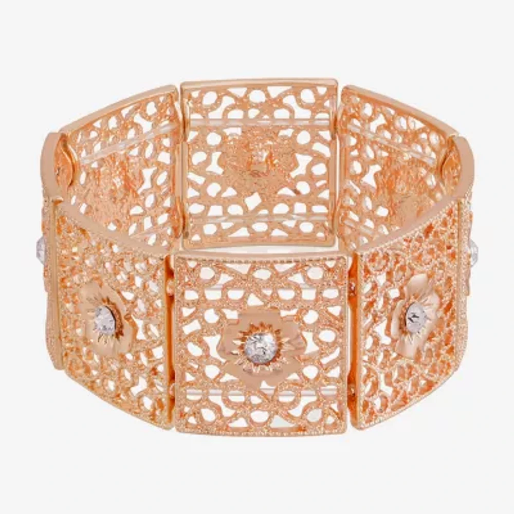 1928 Womens Crystal Stretch Bracelet