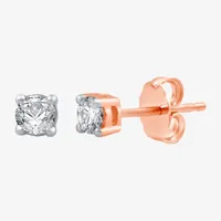 3/8 CT. T.W. Natural White Diamond 10K or 14K Gold Stud Earrings