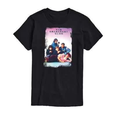 The Breakfast Club Mens Crew Neck Short Sleeve Regular Fit Graphic T-Shirt