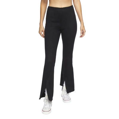 Forever 21 Faux Suede Flare Pant Womens High Rise Flare Drawstring Pant - Juniors