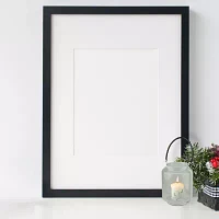 18'' Clear Glass Pillar Candle Lantern with White Metal Frame