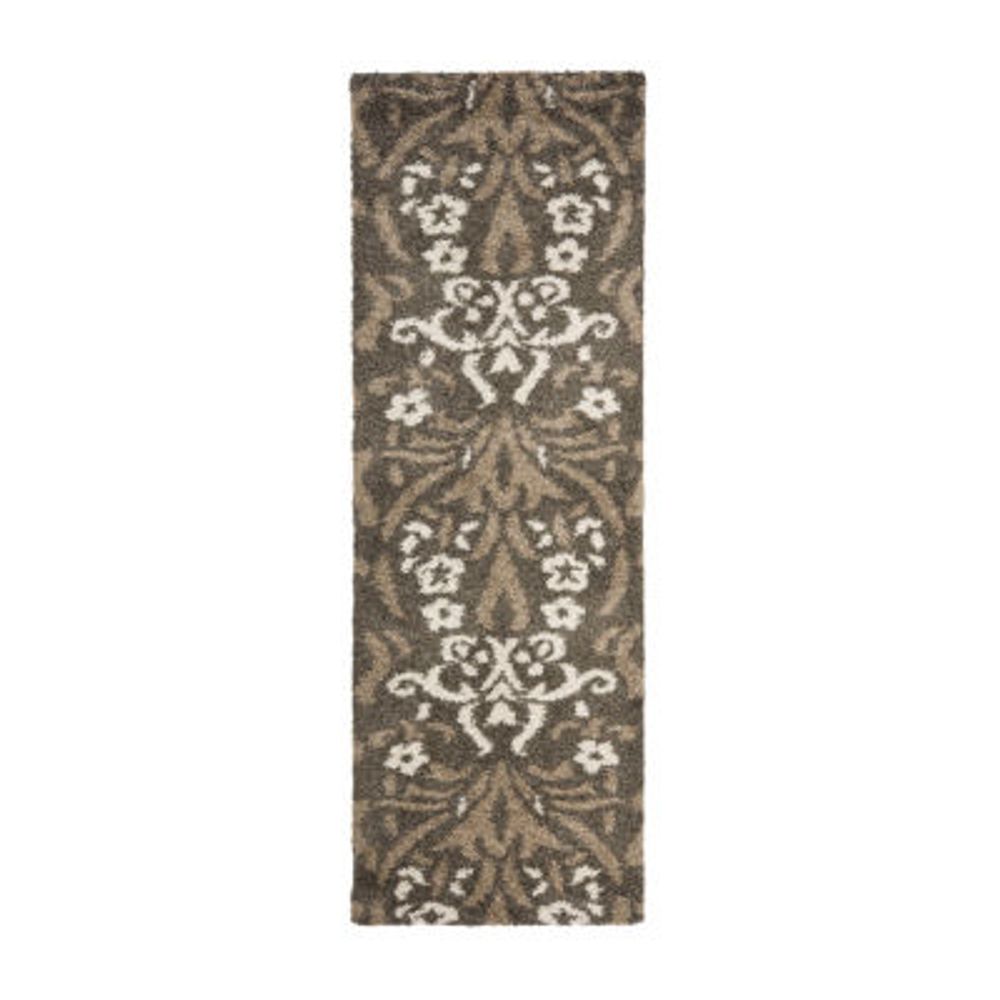 Safavieh Shag Collection Tristen Floral Runner Rug