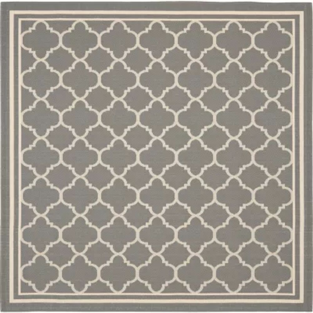 Safavieh Courtyard Collection Crispian Geometric Indoor/Outdoor Square Area Rug
