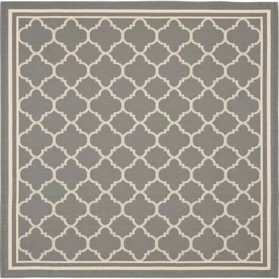Safavieh Courtyard Collection Crispian Geometric Indoor/Outdoor Square Area Rug