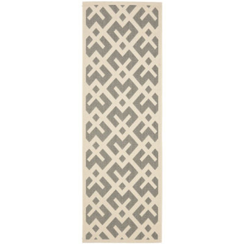 Safavieh Courtyard Collection Darrin Geometric Indoor/Outdoor Runner Rug