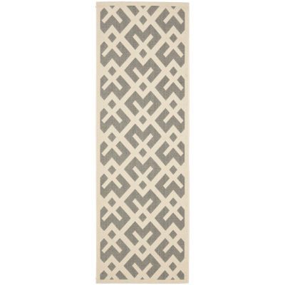Safavieh Courtyard Collection Darrin Geometric Indoor/Outdoor Runner Rug