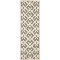 Safavieh Courtyard Collection Darrin Geometric Indoor/Outdoor Runner Rug