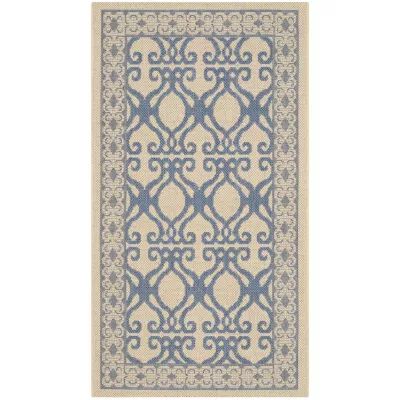 Safavieh Courtyard Collection Desi Geometric Indoor/Outdoor Area Rug