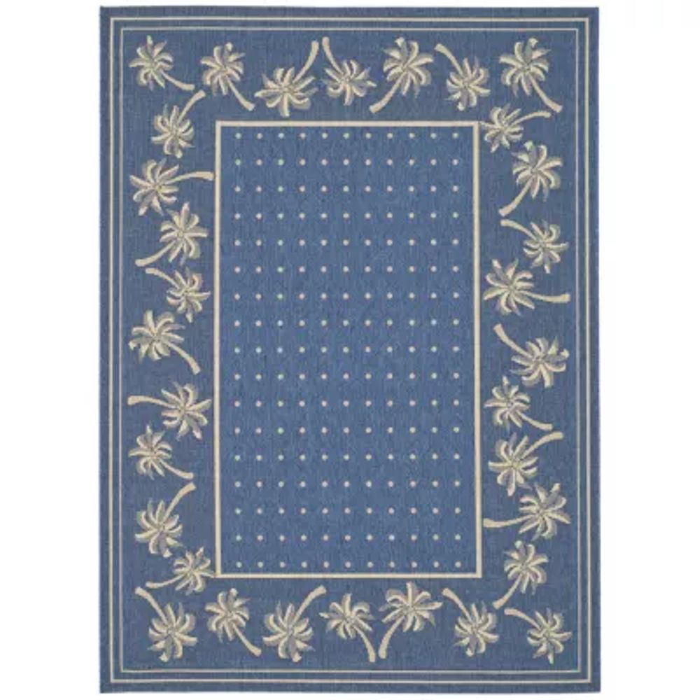 Safavieh Courtyard Collection Moema Floral Indoor/Outdoor Area Rug