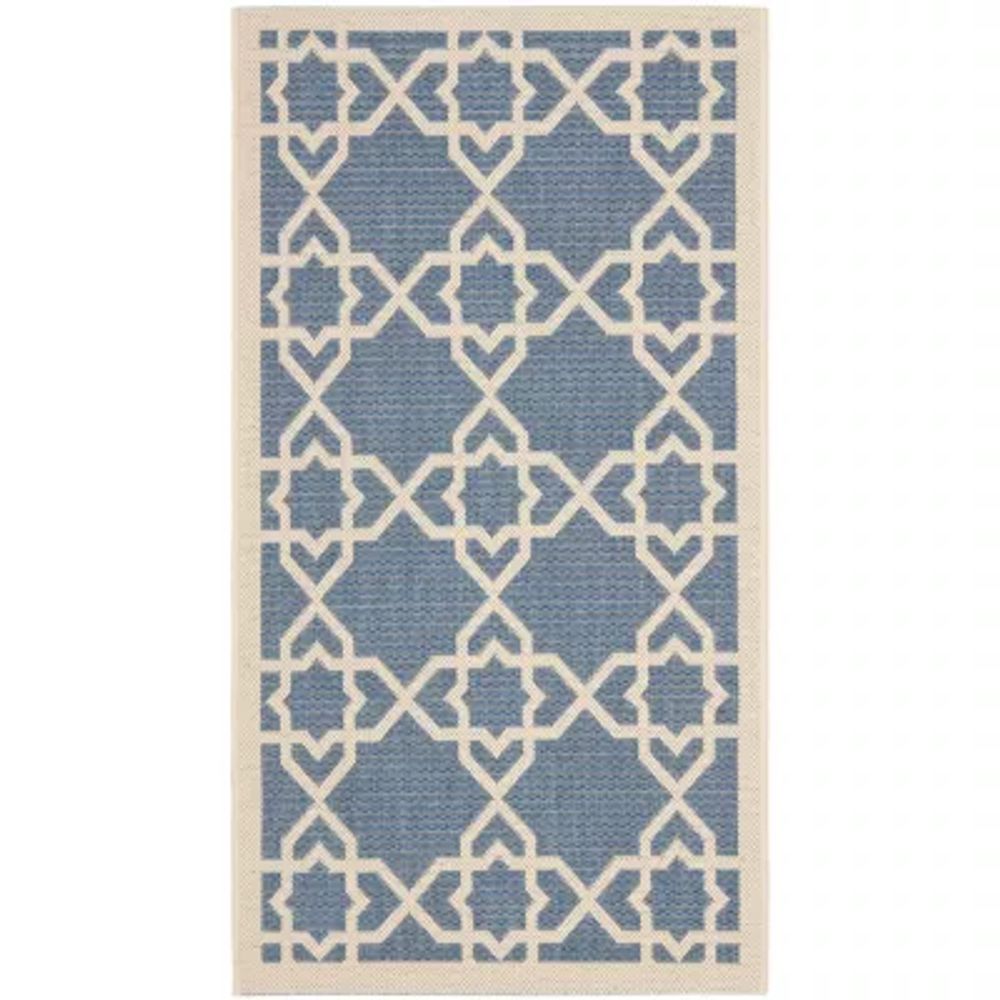 Safavieh Courtyard Collection Nicol Geometric Indoor/Outdoor Area Rug