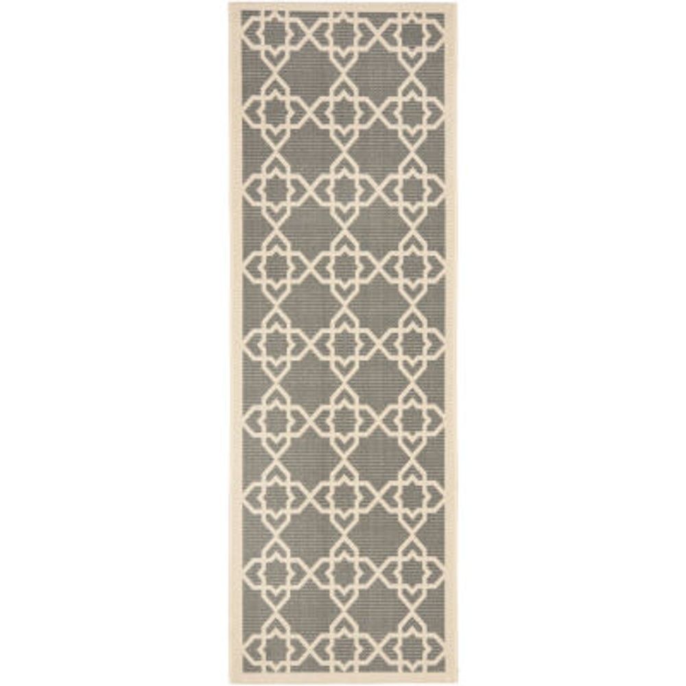 Safavieh Courtyard Collection Nicol Geometric Indoor/Outdoor Runner Rug