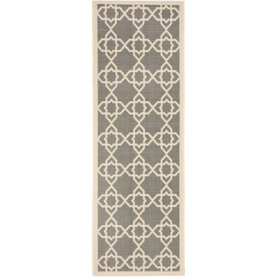 Safavieh Courtyard Collection Nicol Geometric Indoor/Outdoor Runner Rug