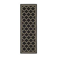 Safavieh Courtyard Collection Skin Geometric Indoor/Outdoor Runner Rug