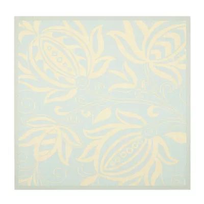 Safavieh Courtyard Collection Tarek Floral Indoor/Outdoor Square Area Rug