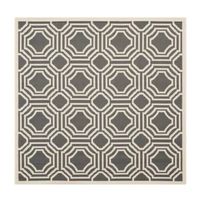 Safavieh Courtyard Collection Torma Geometric Indoor/Outdoor Square Area Rug