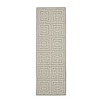 Safavieh Courtyard Collection Varvara Geometric Indoor/Outdoor Runner Rug