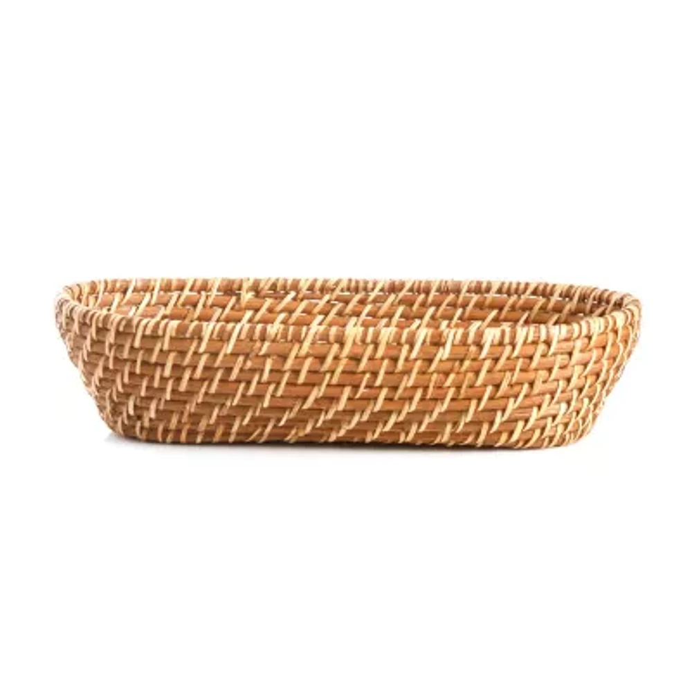 Martha Stewart Rattan Oval Bread Basket