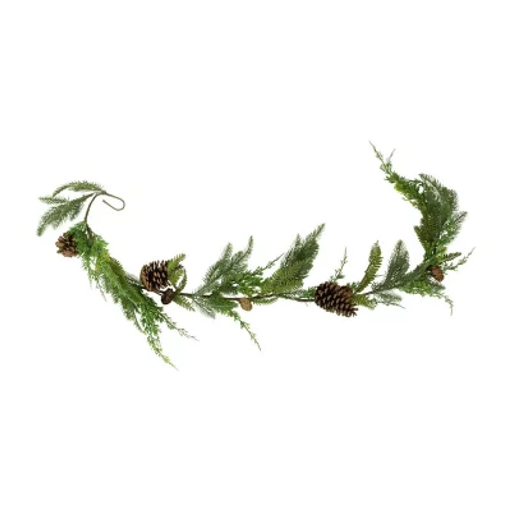 Northlight 5ft Pine And Pinecone Unlit Christmas Indoor Garland