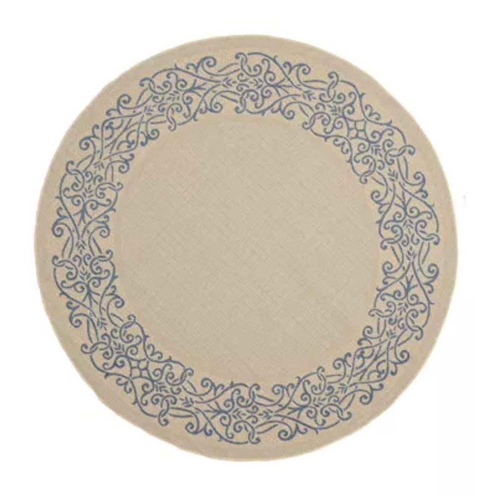 Safavieh Dara Oriental Indoor Outdoor Round Area Rug