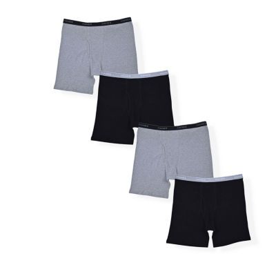 Hanes Big and Tall Mens 4 Pack Boxer Briefs