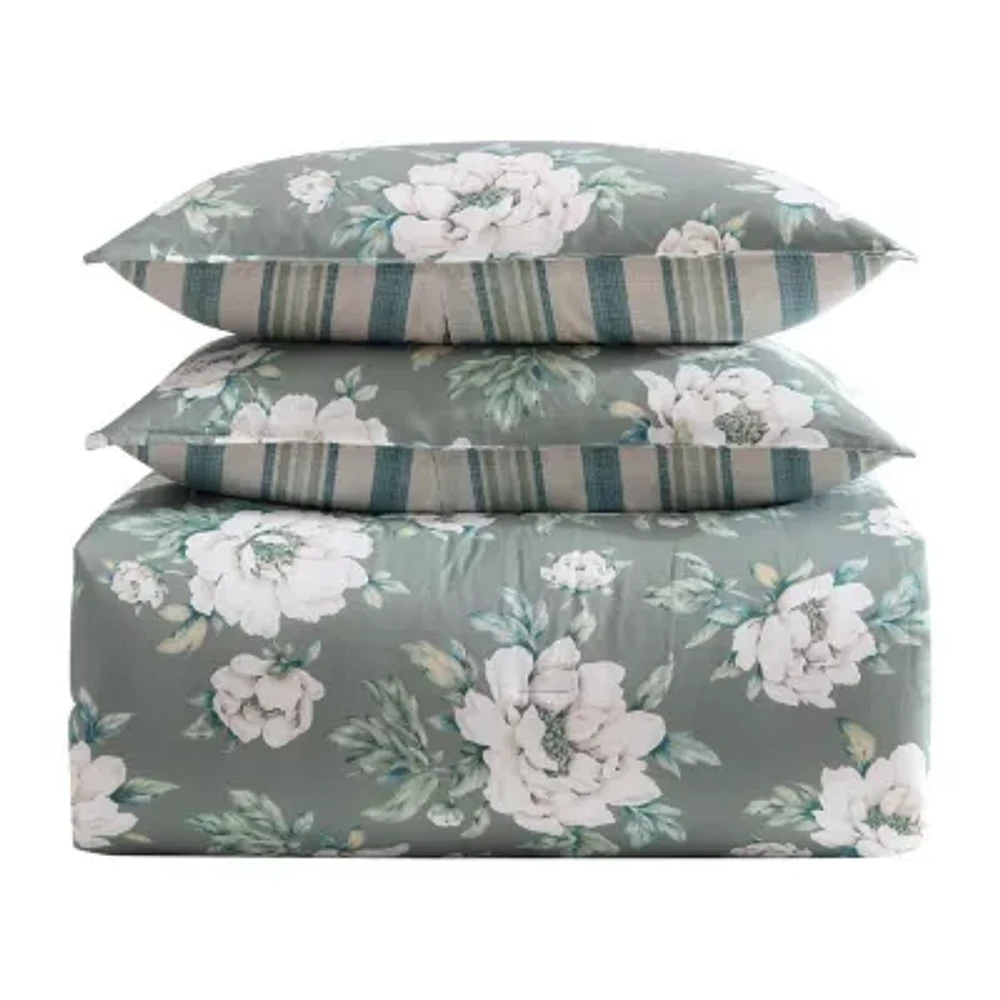 Laura Ashley Wisley Floral Midweight Comforter Set