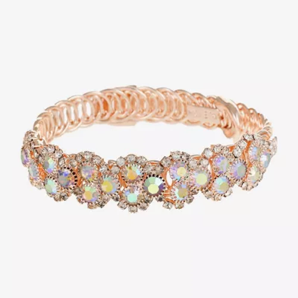 Monet Jewelry Womens Glass Round Bangle Bracelet
