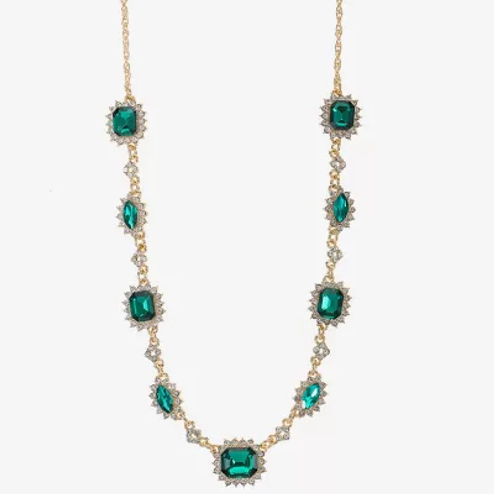 Monet Jewelry Gold Tone Womens Inch Collar Necklace