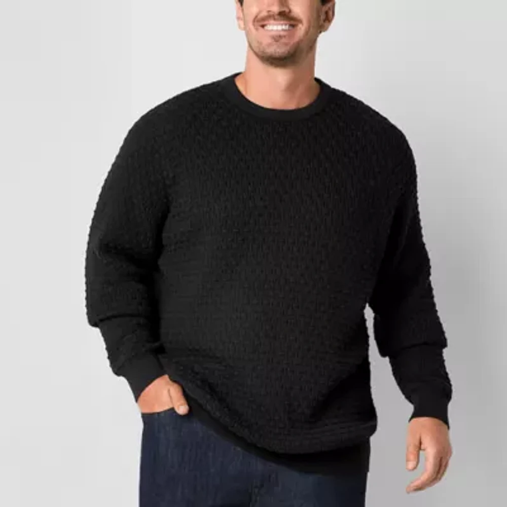 Shaquille O'Neal XLG Big and Tall Mens Long Sleeve Pullover Sweater
