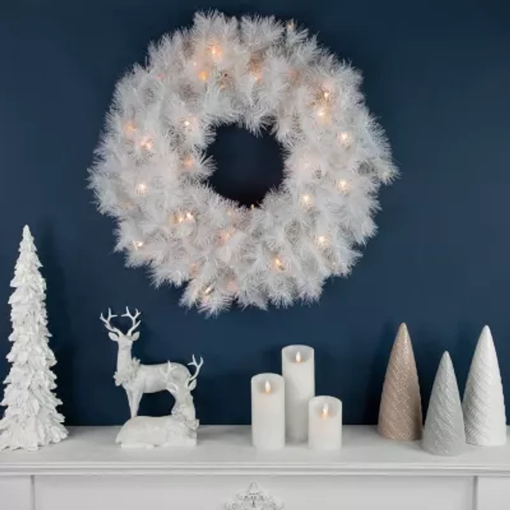 Northlight Alaskan Pine Pre-Lit Wreath