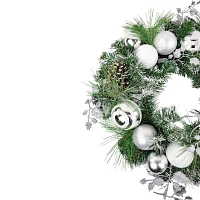 Northlight Pine Needle Pinecones And Ornaments Wreath