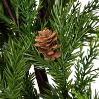 Northlight Cypress And Pine Cone   Unlit Wreath